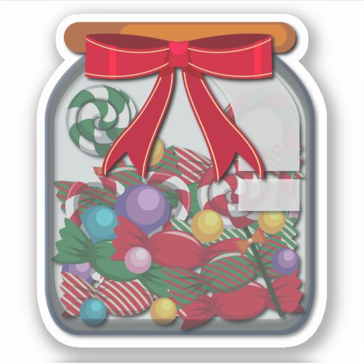 kerst ornamenten pot sticker (Voorkant)