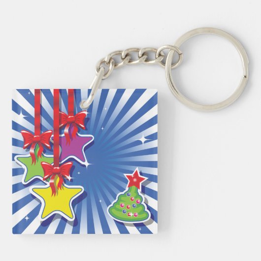 Kerst Ornamenten Sleutelhanger (Achterkant)