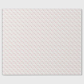 Kerst Ornamenten Sneeuwvlokken Roze Kerstmis Cadeaupapier (Vlak)