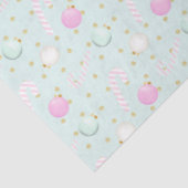 Kerst Ornamenten Snoep Canes Groene Kerst Tissuepapier (Detail)