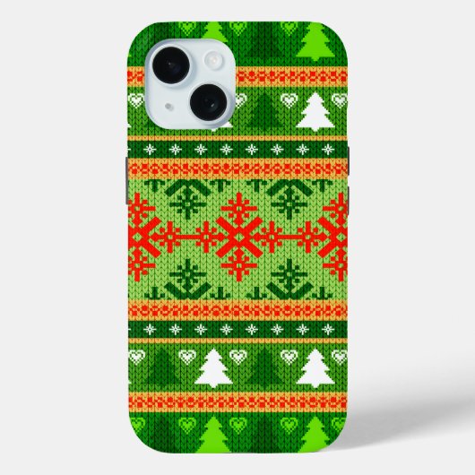 KERST ORNAMENTEN STIJL Case-Mate iPhone CASE (Achterkant)