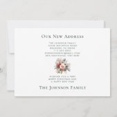 Kerst Ornamenten Vakantie Bloemen Nieuw Huis Aankondiging (Achterkant)