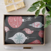 Kerst Ornamenten Zwart Tissuepapier (Geschenk)
