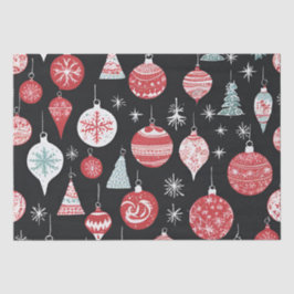 Kerst Ornamenten Zwart Tissuepapier