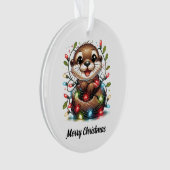 Kerst otter kerst ornament (voorkant)