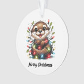 Kerst otter kerst ornament (voorkant)