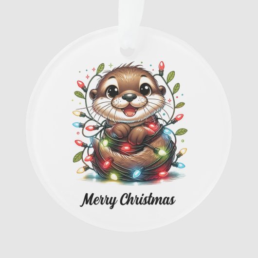Kerst otter kerst ornament (voorkant)
