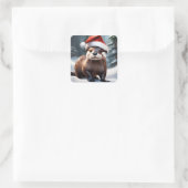 Kerst Otter Stickers (Tas)