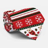 Kerst Otter trui patroon Stropdas (Opgerold)