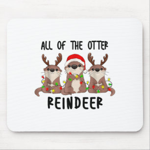 Kerst Otters Schattig Alle Van De Otter Rendieren Muismat
