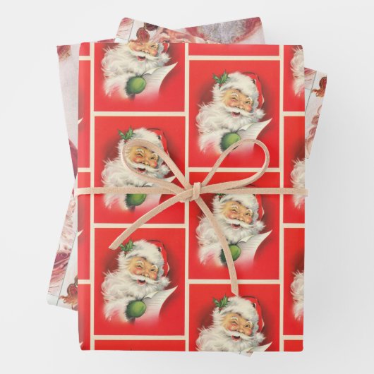 Kerst Oude Stijl  Sinterklaaspatroon Inpakpapier Vel (In situ)