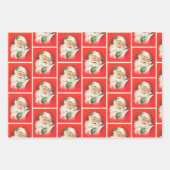 Kerst Oude Stijl  Sinterklaaspatroon Inpakpapier Vel (Voorkant)