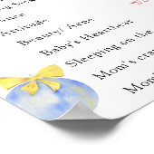 Kerst Oude vrouwen Tales Geslacht onthullen Board Poster (Hoek)