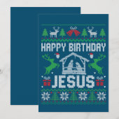 Kerst outfit Gefeliciteerd Jezus Feestdag Lelijk Kaart (Voorkant / Achterkant)