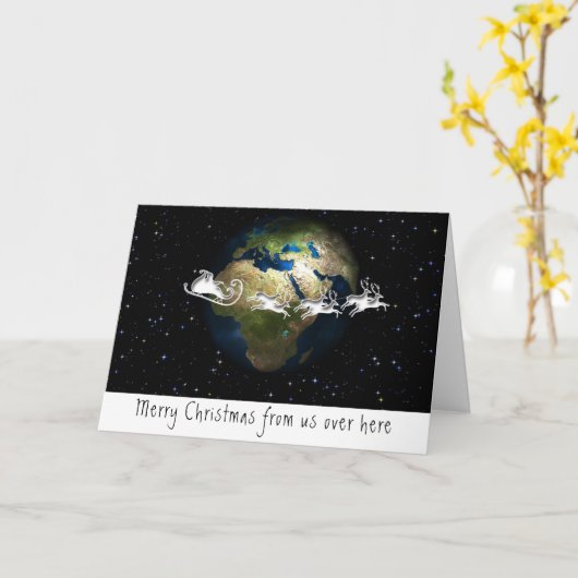 Kerst over de mijlen kaart (Gele Bloem)