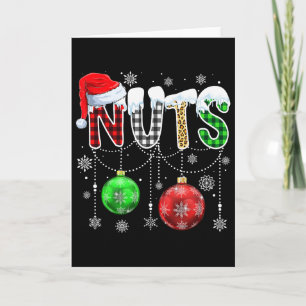 Kerst Overeenkomstige Koppel Familie Kastanjes 2 Kaart