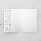 Kerst Oversized Ornamenten & Galaxy Achtergrond Feestdagen Kaart (Binnen)