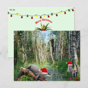 Kerst oversteken in het Swamp Briefkaart