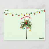 Kerst oversteken in het Swamp Briefkaart (Achterkant)