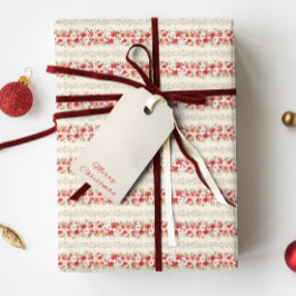 Kerst overvloed elegante botanische gebladerte cadeaupapier