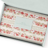 Kerst Overvloed Elegante Poinsettia vakantie Tissuepapier