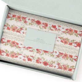 Kerst Overvloed Elegante Poinsettia vakantie Tissuepapier