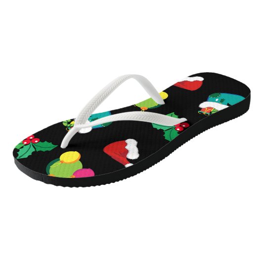 Kerst paar flip flops (Schuin)
