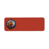 Kerst Paard Adresetiketten Etiket (Voorkant)