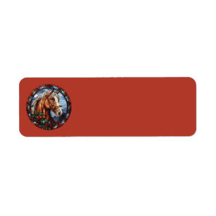 Kerst Paard Adresetiketten Etiket