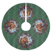 Kerst Paard Boom Rok Kerstboom Rok (Voorkant)