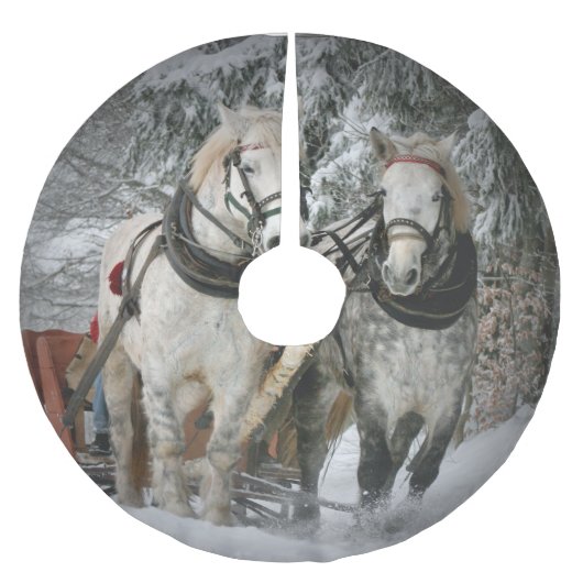 Kerst Paarden Kerstboom Rok (Voorkant)