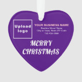 Kerst-Paarse kerst Acrylversiering Ornament (voorkant)