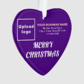 Kerst-Paarse kerst Acrylversiering Ornament (voorkant)