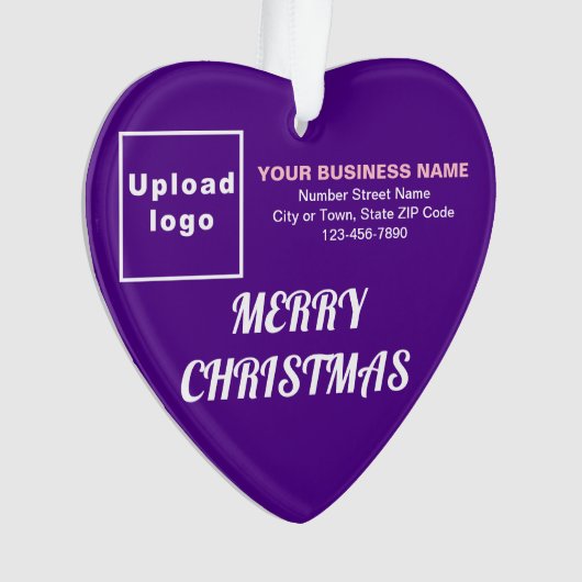 Kerst-Paarse kerst Acrylversiering Ornament (voorkant)