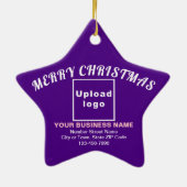 Kerst-Paarse kerstkeramische keramiek Keramisch Ornament (Achterkant)