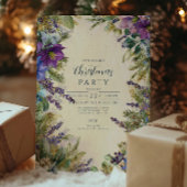 Kerst Paarse Poinsettia Elegance Kaart