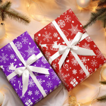 Kerst Paarse Violet Vakantie Thema Patroon