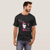 Kerst Paaseiland standbeeld in pixel art T-shirt (Voorkant volledig)