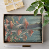 Kerst Paddenstoel Fee Decoupage Tissuepapier (Geschenk)
