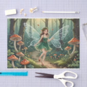 Kerst Paddenstoel Fee Decoupage Tissuepapier (Craft)