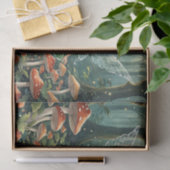 Kerst Paddenstoel Fee Decoupage Tissuepapier (Geschenk)