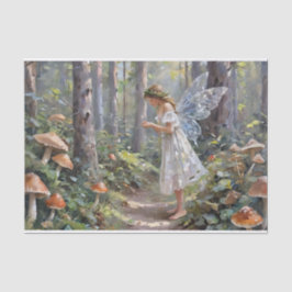 Kerst Paddenstoel Fee Decoupage Tissuepapier
