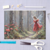 Kerst Paddenstoel Fee Decoupage Tissuepapier (Craft)