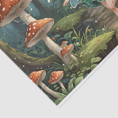 Kerst Paddenstoel Fee Decoupage Tissuepapier (Detail)