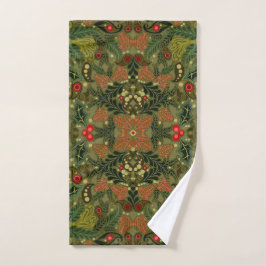 Kerst Paisley Kleurrijk Handdoek