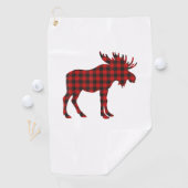 Kerst Pajama Moose T-shirt Dieren Pyjama Xmas Gif Golfhanddoek (Insitu)