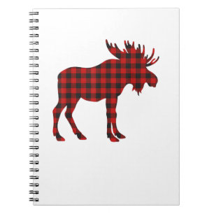 Kerst Pajama Moose T-shirt Dieren Pyjama Xmas Gif Notitieboek