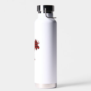 Kerst Pajama Moose T-shirt Dieren Pyjama Xmas Gif Waterfles