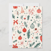 Kerst Pajama Party Fun Vakantie Pajama Party Kaart (Achterkant)