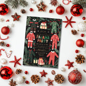 Kerst Pajama Party Fun Vakantie Pajama Party Kaart